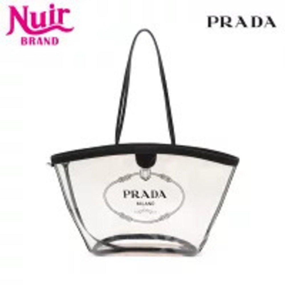 Prada PLEXI Shopper Shoulder Bag Clear